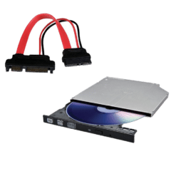 LG Ultra Slim DVDRW 8x, SATA Optical Disc Drive 9.5mm and SATA to SlimSATA Cable