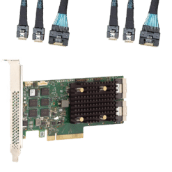LSI MegaRAID 9560-16i, 16 Port 12Gb/s, SAS/SATA/PCIe RAID Controller, PCIe x8, RAID 0/00/1/5/6/10/60 + 2x SlimSAS Cables